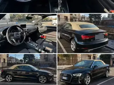 Usata Audi A3 Cabriolet Comfort 150 CV (110 kW) 2017 Nero Cabrio