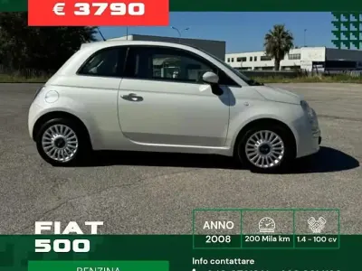 Usata Fiat 500 100 CV (73 kW) 2008 Bianco Berlina