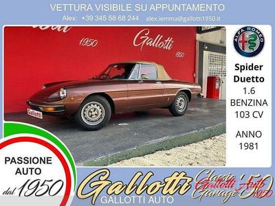 Usata Alfa Romeo Spider 109 CV (80 kW) 1981 Marrone Cabrio
