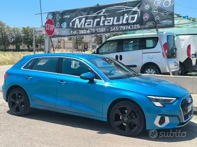 Usata Audi A3 Advanced 116 CV (85 kW) 2021 Blu Berlina