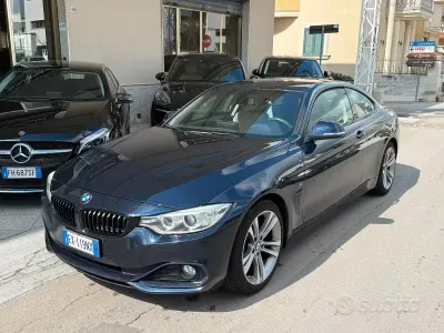 Usata BMW 420 Coupé Sport Line 190 CV (139 kW) 2015 Blu Coupé