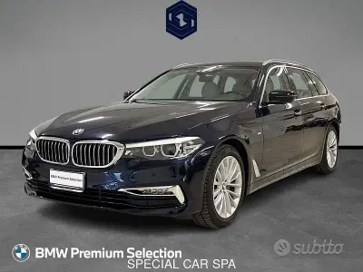 Usata BMW 520 Luxury Line 190 CV (139 kW) 2018 Blu Station wagon