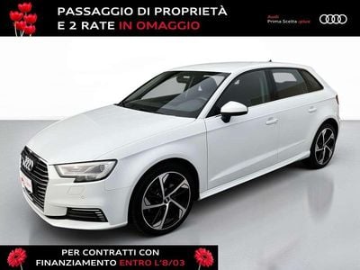 Usata Audi A3 Admired 204 CV (150 kW) 2020 Bianco ghiacciaio metallizzato Berlina