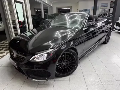 Usata Mercedes C220 Premium Plus 170 CV (125 kW) 2017 Nero Cabrio