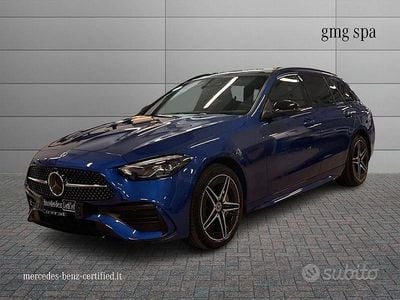 Usata Mercedes C300 Advanced 313 CV (230 kW) 2024 Blu Station wagon