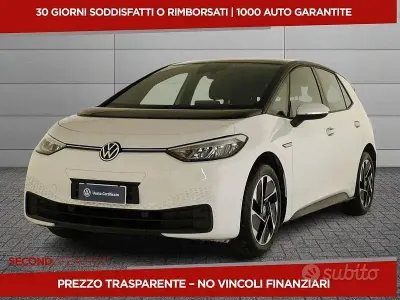 Usata VW ID.3 Pro Performance 69 kW (95 CV) 2023 Bianco Utilitaria