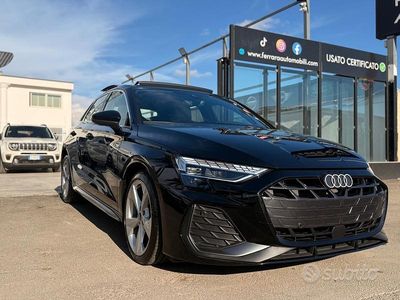 Usata Audi A3 S-line plus 150 CV (110 kW) 2024 Nero Berlina