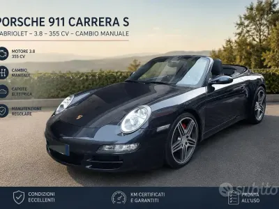 Usata Porsche 911S 355 CV (261 kW) 2007 Grigio Cabrio