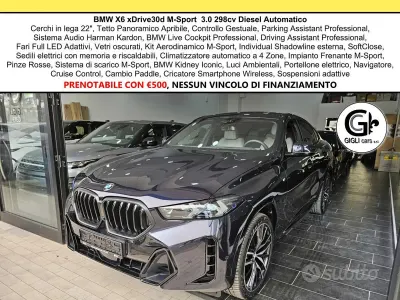 Usata BMW X6 M Sport 298 CV (219 kW) 2024 Nero SUV
