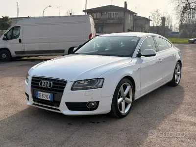Usata Audi A5 Advanced 190 CV (139 kW) 2010 Bianco Coupé