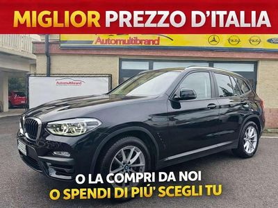 Usata BMW X3 Advantage 190 CV (139 kW) 2019 Nero SUV
