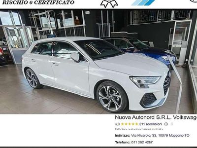 Usata Audi A3 S-Line 150 CV (110 kW) 2024 Glacier white metallic Berlina