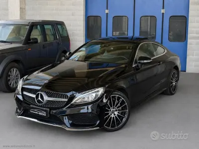 Usata Mercedes C250 Premium Plus 204 CV (150 kW) 2018 Nero Coupé