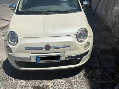 Usata Fiat 500 75 CV (55 kW) 2009 Bianco Cabrio