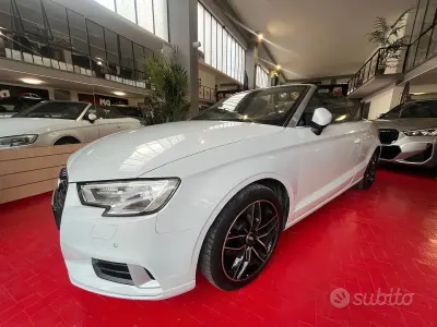 Usata Audi A3 Cabriolet Sport 116 CV (85 kW) 2018 Bianco Cabrio