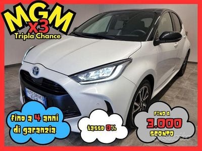 Usata Toyota Yaris Hybrid Style 92 CV (67 kW) 2023 Bianco Berlina