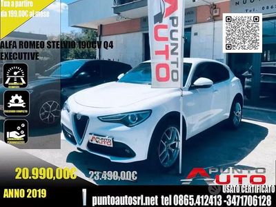 Usata Alfa Romeo Stelvio Executive 190 CV (139 kW) 2019 Bianco SUV