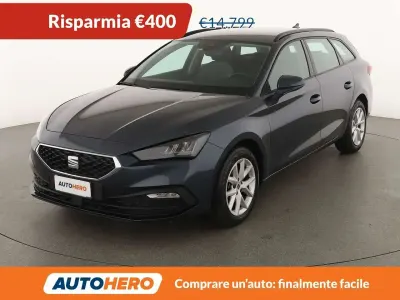 Usata Seat Leon Style 110 CV (80 kW) 2022 Blu/azzurro Station wagon