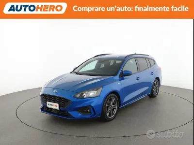 Usata Ford Focus ST-Line 125 CV (91 kW) 2019 Blu Station wagon