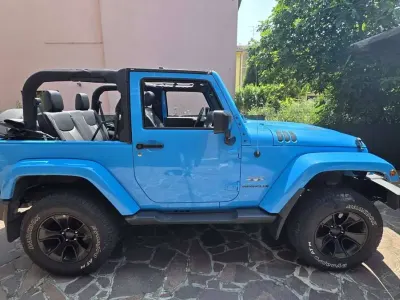 Usata Jeep Wrangler Sahara 200 CV (147 kW) 2018 Blu/azzurro SUV