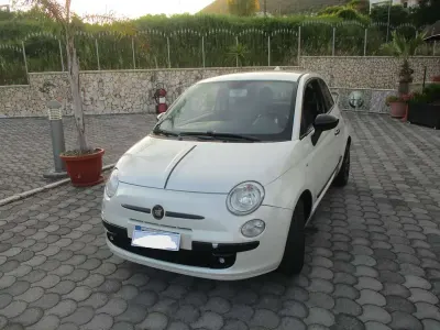 Usata Fiat 500 75 CV (55 kW) 2009 Bianco Cabrio