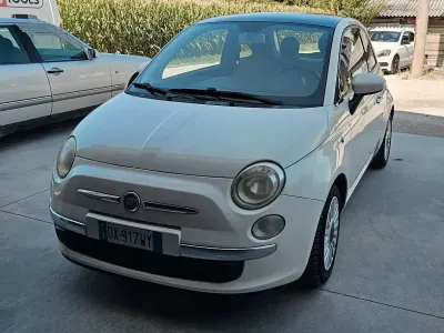 Usata Fiat 500 69 CV (50 kW) 2009 Bianco Cabrio