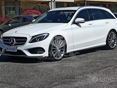 Usata Mercedes C220 Premium Plus 170 CV (125 kW) 2016 Bianco Station wagon