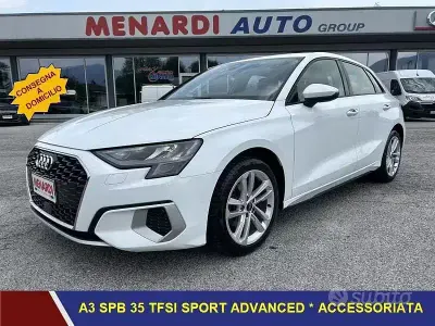 Usata Audi A3 Advanced 150 CV (110 kW) 2023 Bianco Berlina