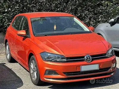Usata VW Polo 80 CV (58 kW) 2019 Arancione Utilitaria