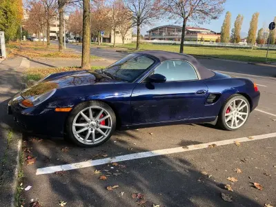 Usata Porsche 986 Boxster 252 CV (185 kW) 2001 Blu/azzurro Cabrio