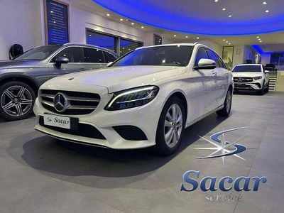 Usata Mercedes C220 194 CV (142 kW) 2019 Bianco calcite Station wagon