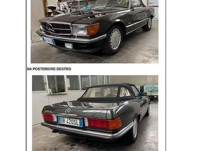 Usado Mercedes SL420 218 CV (160 kW) 1988 Negro Descapotable