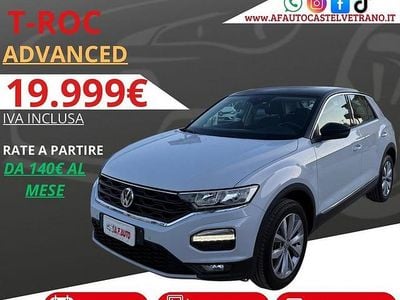 Usata VW T-Roc Advance 150 CV (110 kW) 2019 Bianco SUV