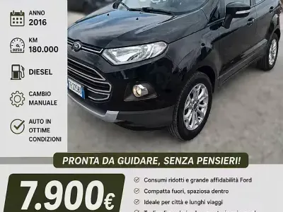Usata Ford Ecosport Titanium 95 CV (69 kW) 2016 Nero SUV