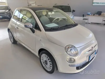 Usata Fiat 500 Lounge 69 CV (50 kW) 2009 Bianco Cabrio