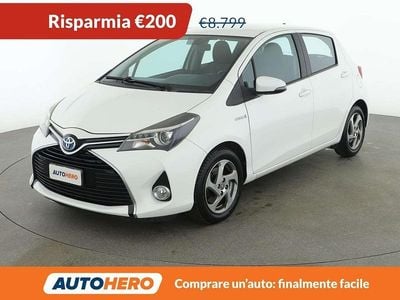 Usata Toyota Yaris Hybrid Active 75 CV (55 kW) 2015 Bianco Berlina
