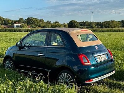 Usata Fiat 500C 69 CV (50 kW) 2018 Blu Cabrio