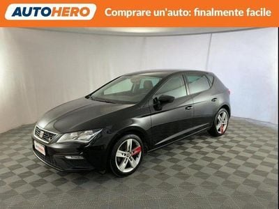 Usata Seat Leon ST FR 115 CV (84 kW) 2019 Nero Station wagon