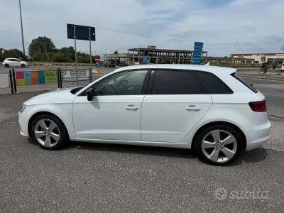 Usata Audi A3 Sport 110 CV (80 kW) 2015 Bianco Berlina