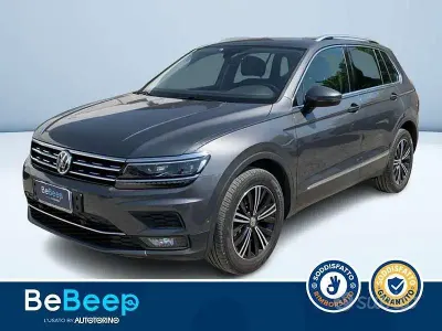 Usata VW Tiguan Advance 190 CV (139 kW) 2019 Nero metallizzato SUV