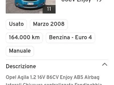 Usata Opel Agila