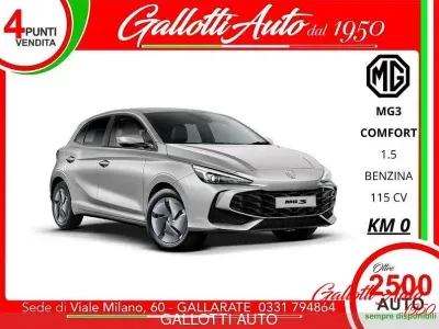 Nuova MG MG3 Comfort 115 CV (84 kW) 2026 Argento Utilitaria