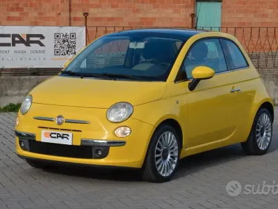 Usata Fiat 500 Lounge 69 CV (50 kW) 2009 Giallo Cabrio
