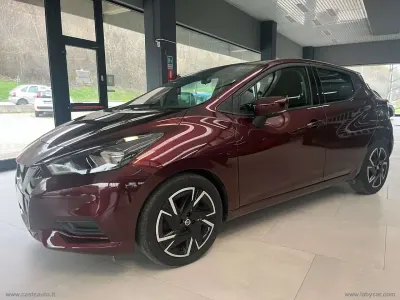 Usata Nissan Micra Acenta 92 CV (67 kW) 2022 Rosso Utilitaria