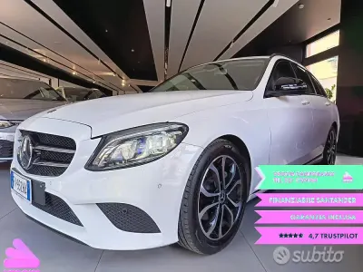 Usata Mercedes C220 194 CV (142 kW) 2019 Bianco Station wagon