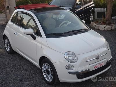 Usata Fiat 500C Lounge 69 CV (50 kW) 2009 Bianco Cabrio