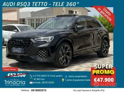 Usata Audi RS Q3 Ambiente 400 CV (294 kW) 2022 Nero SUV