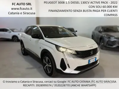Usata Peugeot 3008 Active 131 CV (96 kW) 2022 Bianco SUV