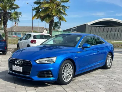 Usata Audi A5 190 CV (139 kW) 2019 Blu Coupé