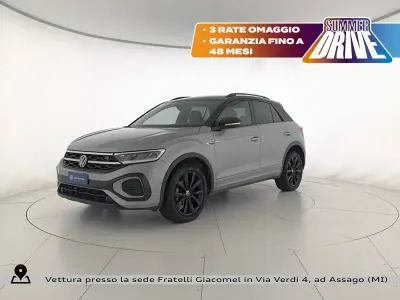 Usata VW T-Roc R-line 150 CV (110 kW) 2023 Pyrit silver metallizzato nero SUV